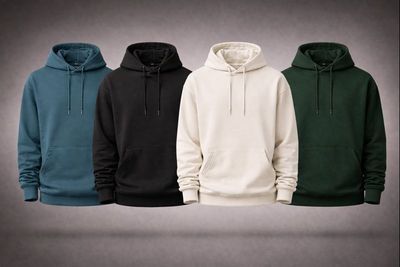 Oversized Cotton Melton Hoodie