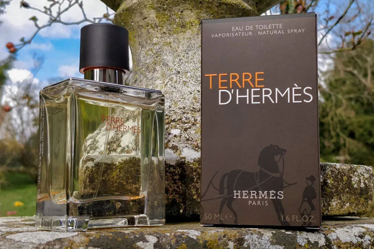 Terre-d-hermes-bottle-on-stone-wall