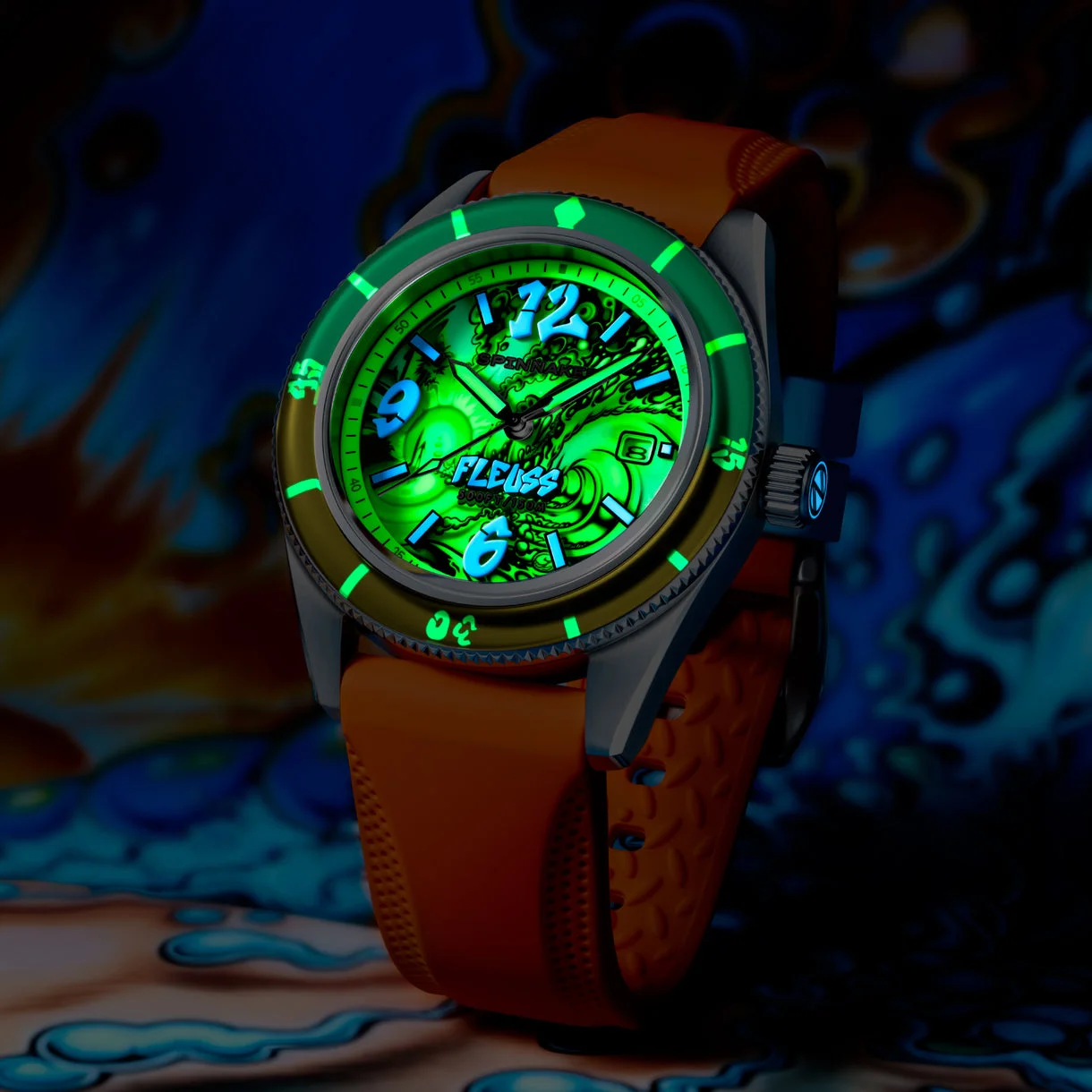 Drew Brophy Spinnaker Fleuss: Wearable Surf Art Watch