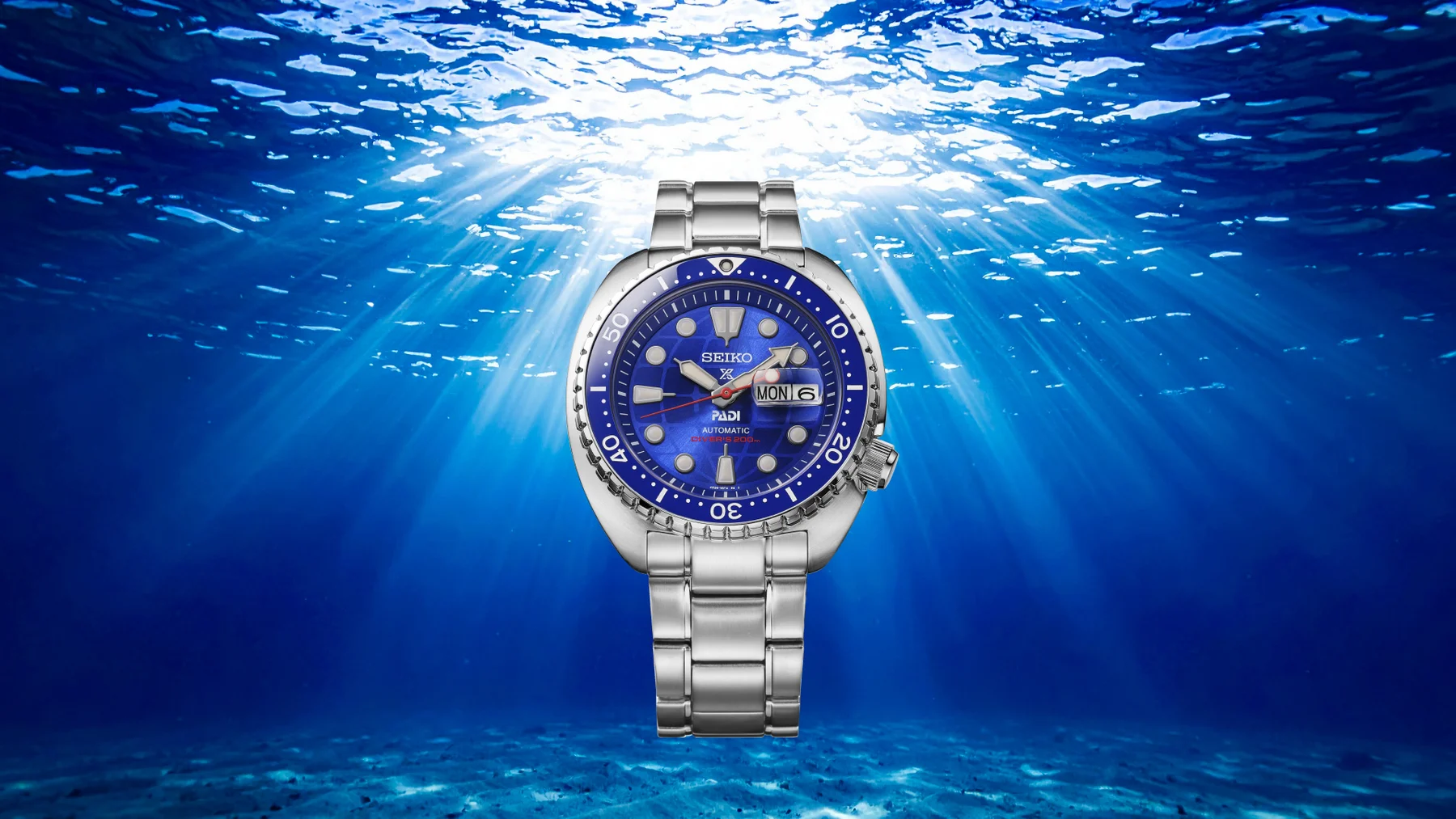 Seiko Prospex HBB002: PADI 60th Anniv. Globe-Dial Turtle