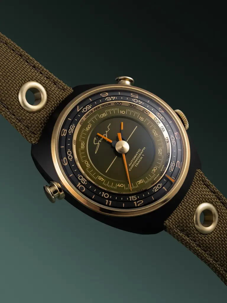 Singer Track 1 Emirates: Black & Gold Chronograph Deep Dive
