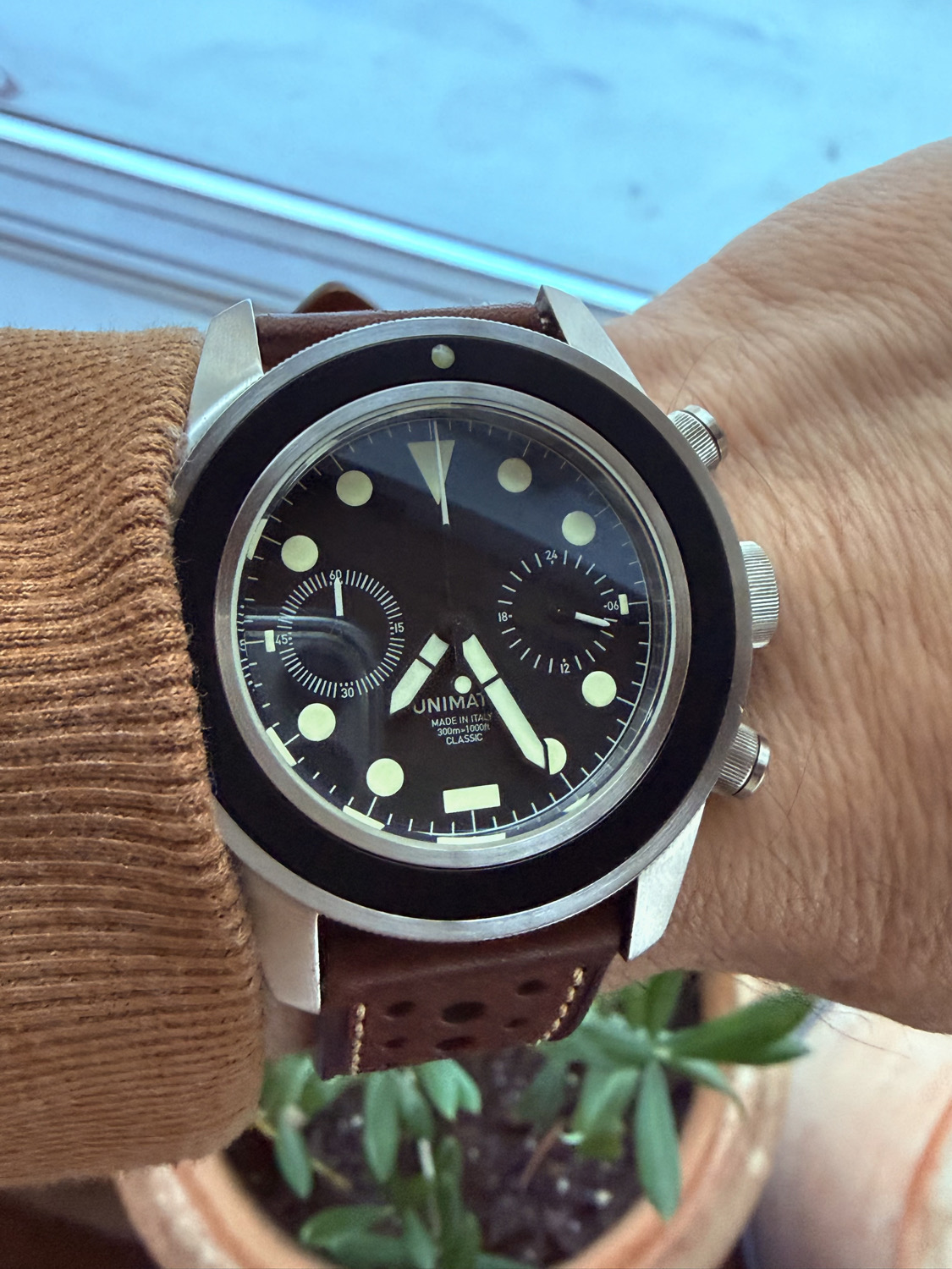 Unimatic U3 Chronograph for today.