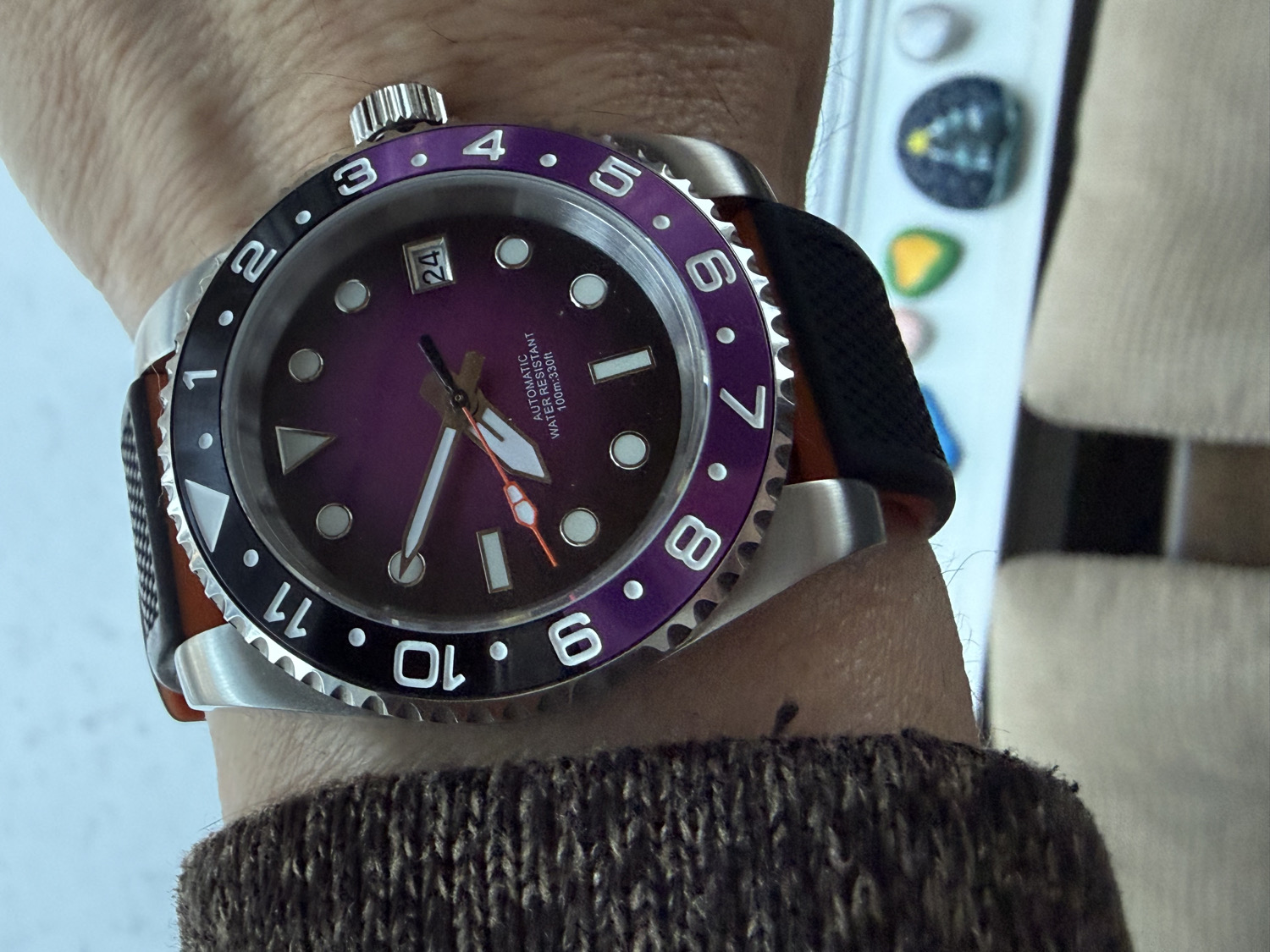 A little SeikoMod I built last year with my corporate colors.