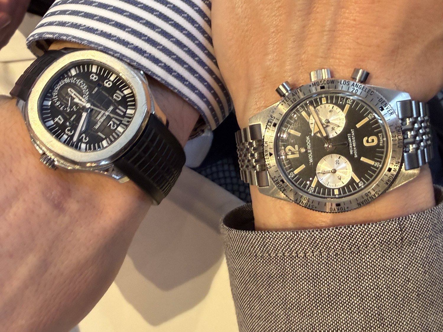 One of these watches is mine.  