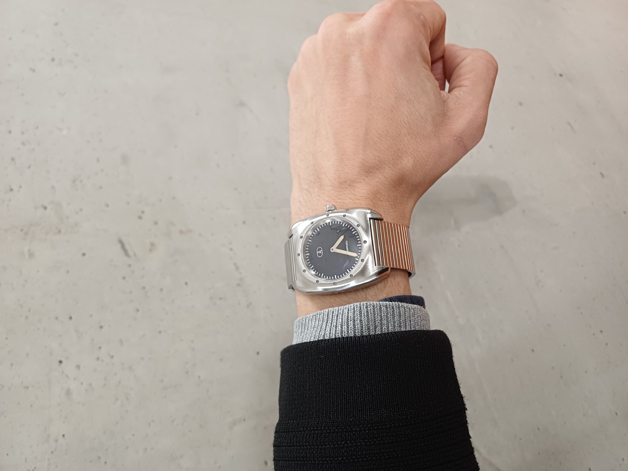 Prototype of Audoin with Miyota 9015 caliber. 