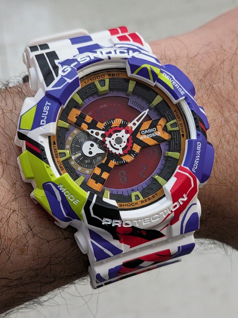 Evangelion x G-Shock GA110EVA307A