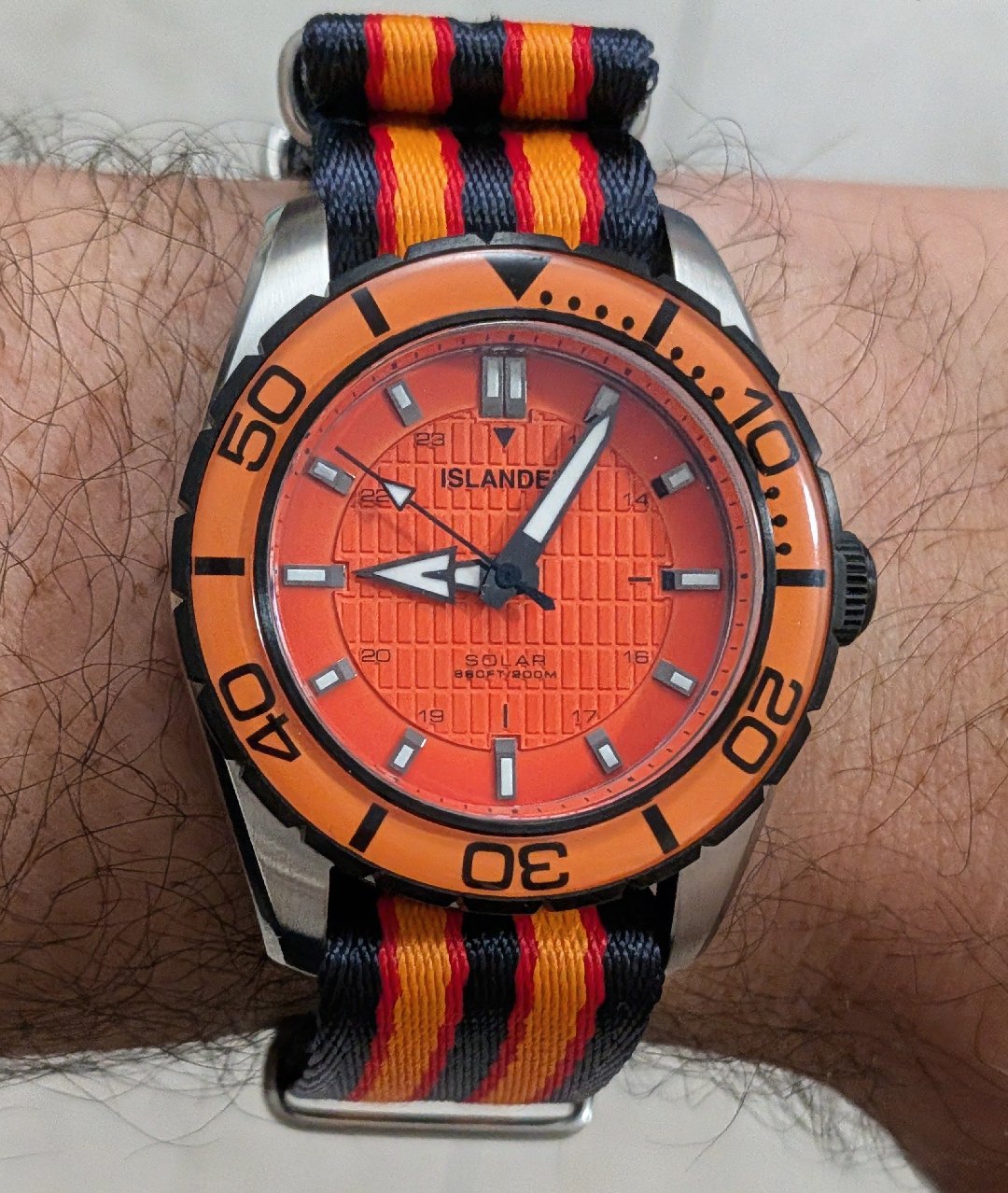 Islander Saltaire on a Straphabit x The Bond Experience strap.