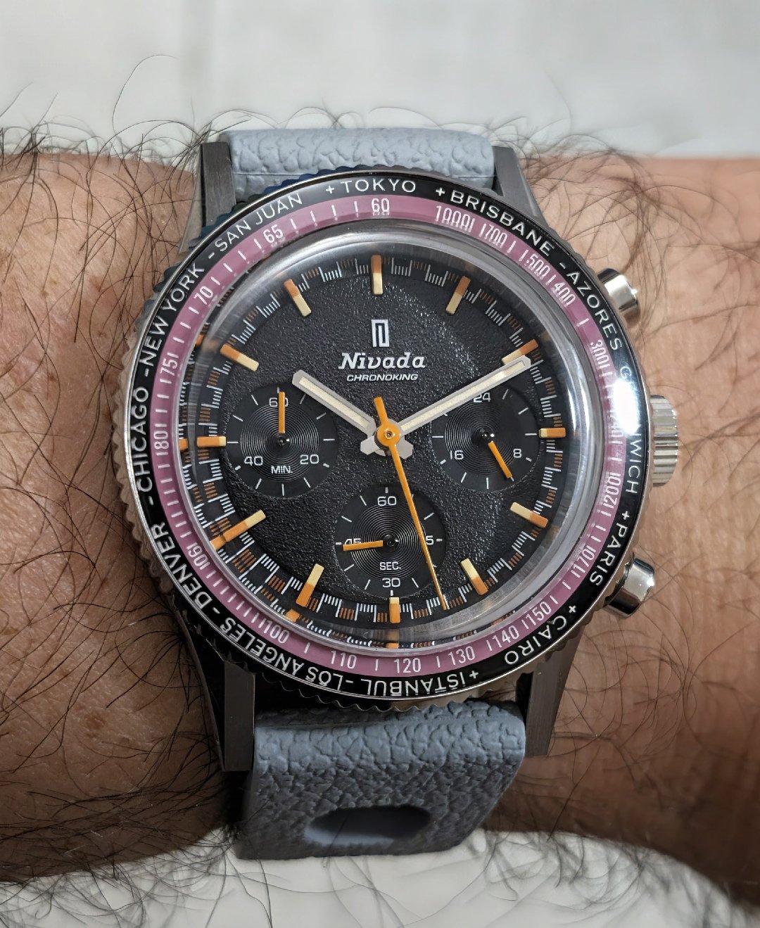 Nivada Grenchen Chronoking Mecaquartz 