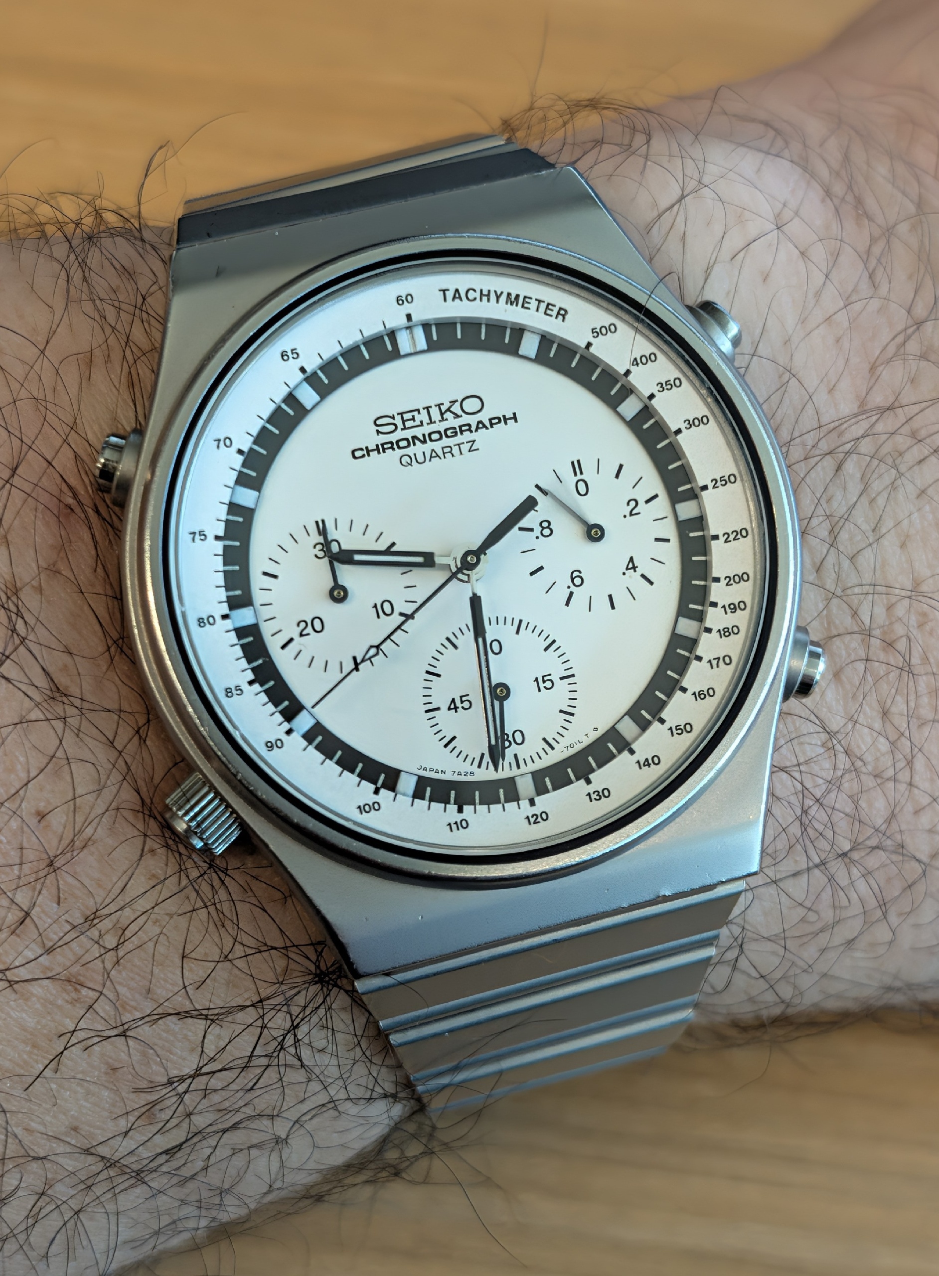 1982 JDM Seiko 7A28-7010 Quartz Chronograph 'Speedmaster'
