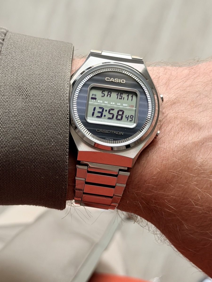 Grabbed my Casiotron TRN-50 for the rest of the day 