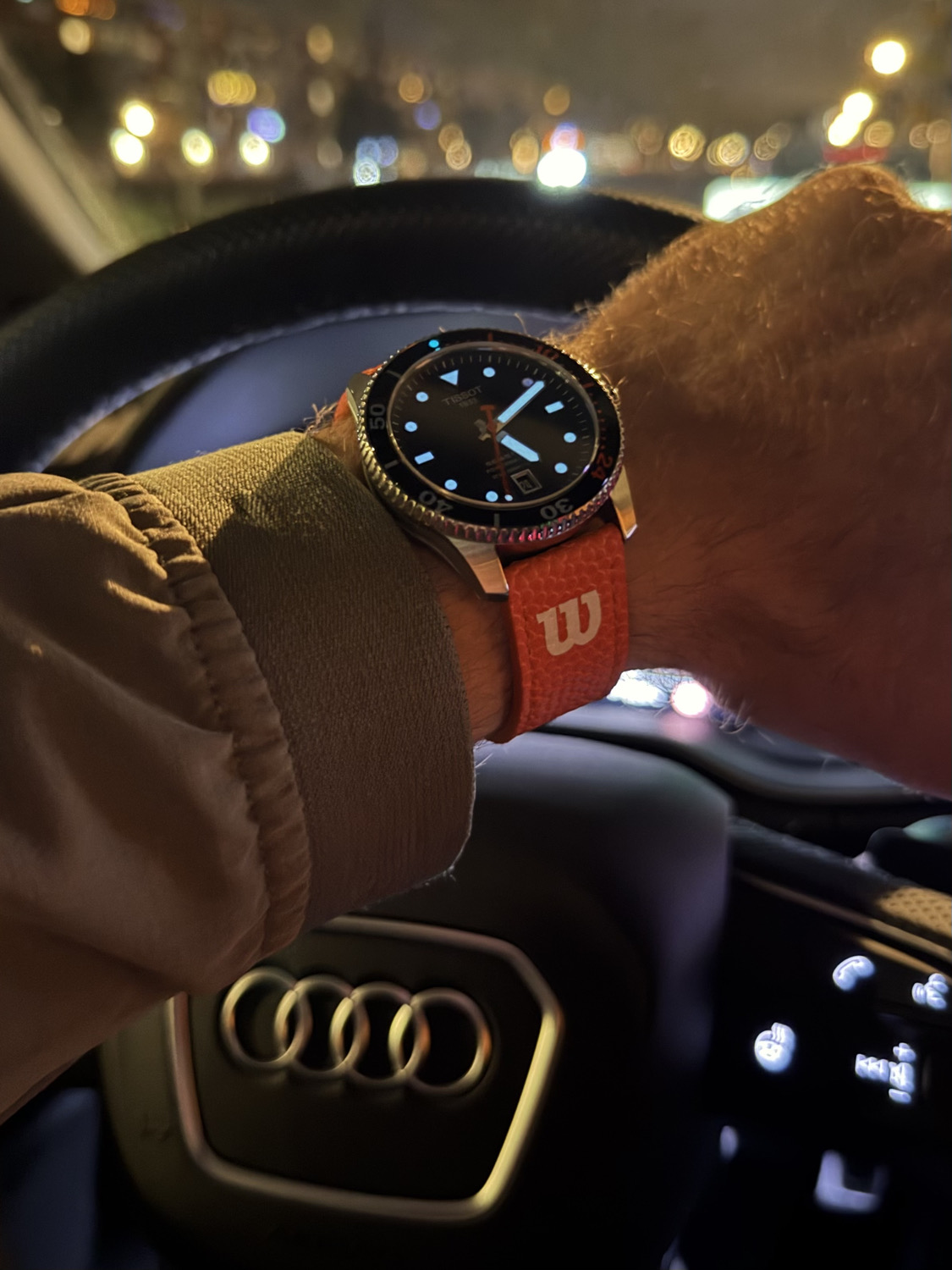 Love the white lume on my Tissot Seastar WNBA Special Edition 