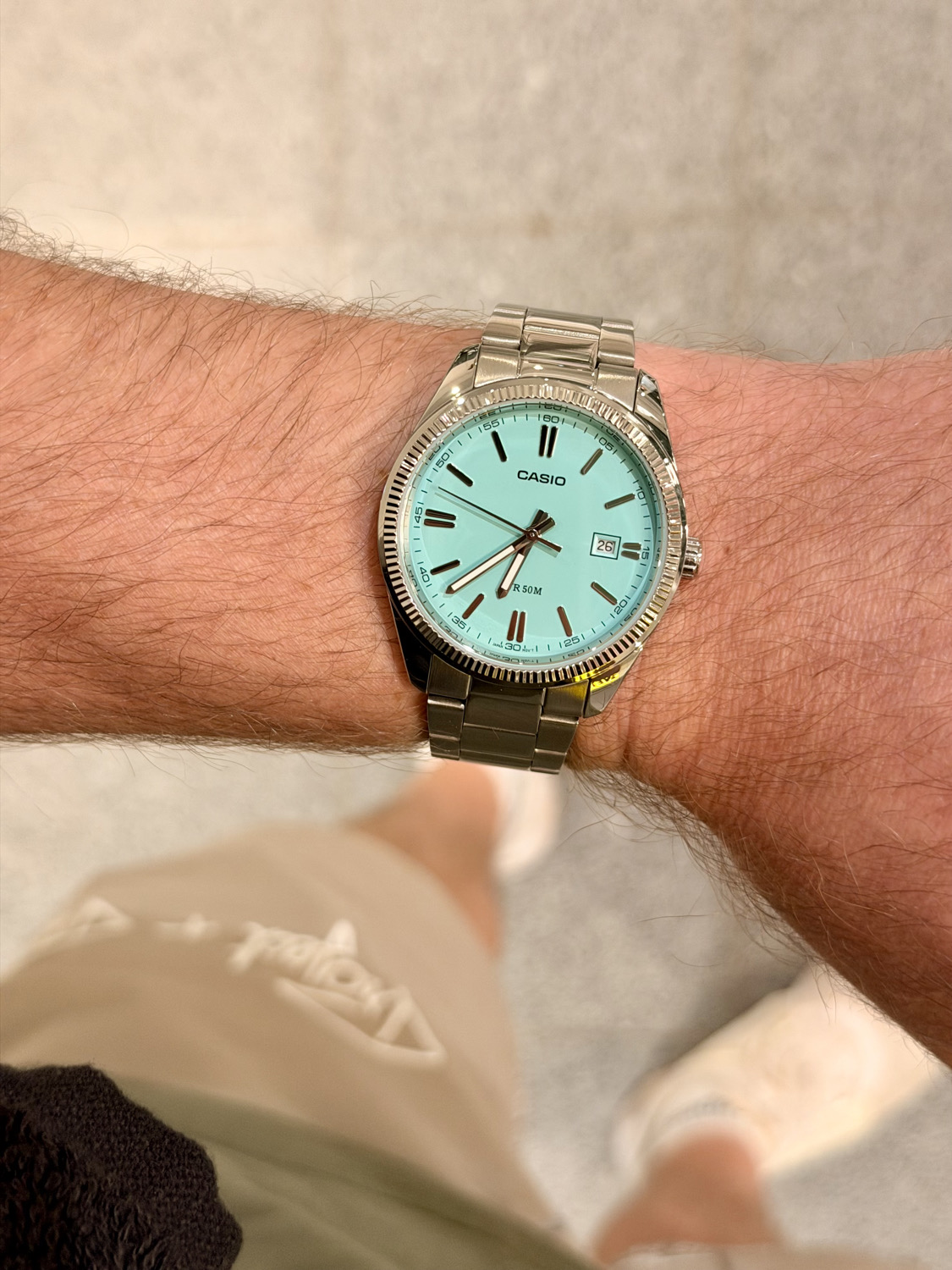 Today I started with one of my grab‘n go watches - the beautiful Casio Tiffany 