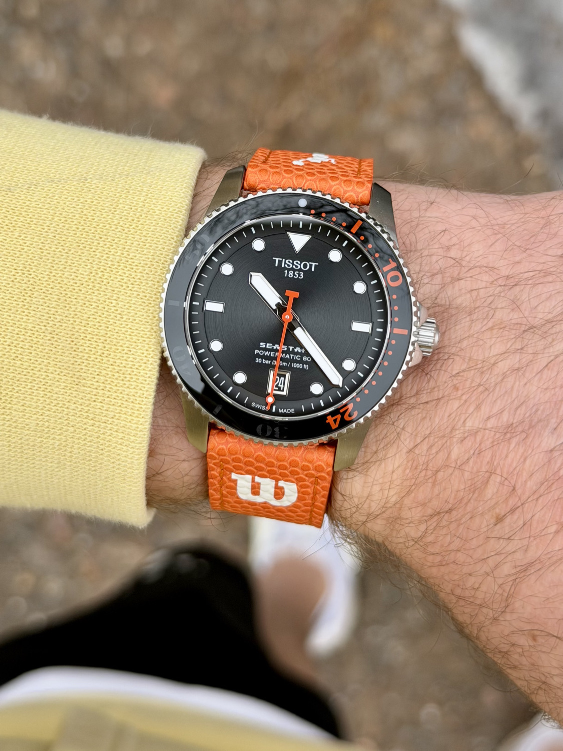 Starting the day with a workout and my Tissot Seastar WNBA Special Edition 