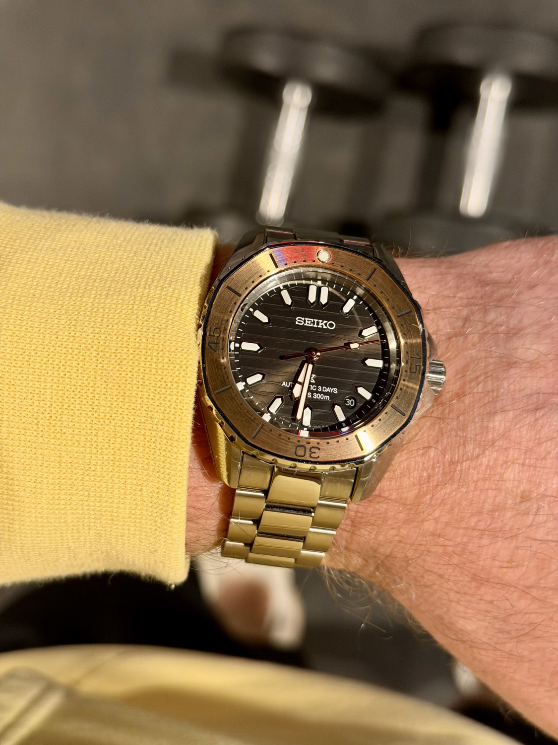 Gym Session with my Seiko Prospex Coastline 