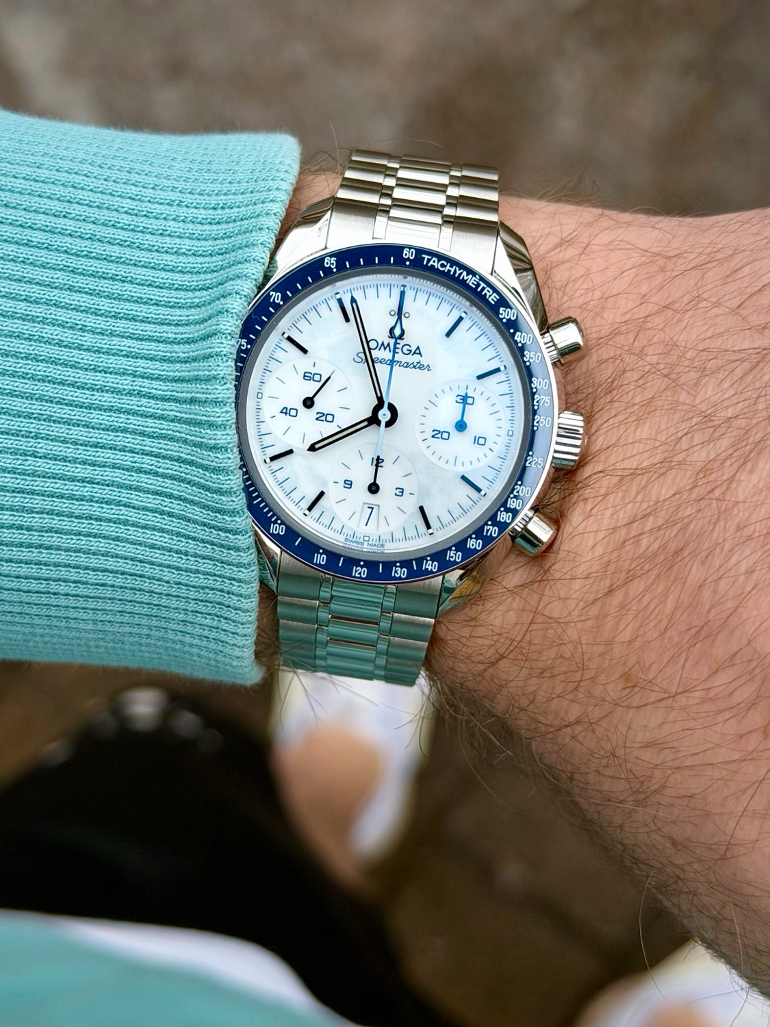 Another gym session with the Speedy 38 Milano Cortina - did my best to catch the details of this unique dial ✌🏻