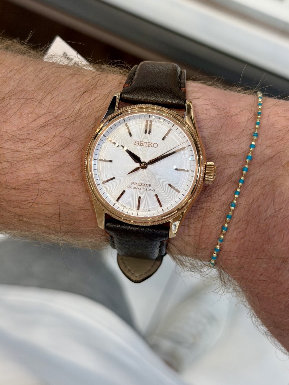 3pm CET at the Seiko Boutique Berlin, went back after 6pm and bought it, could not resist because it’s limited to 2000pcs and reminds me on the legendary SARB072. I hate this hobby 😂 More pictures will follow.