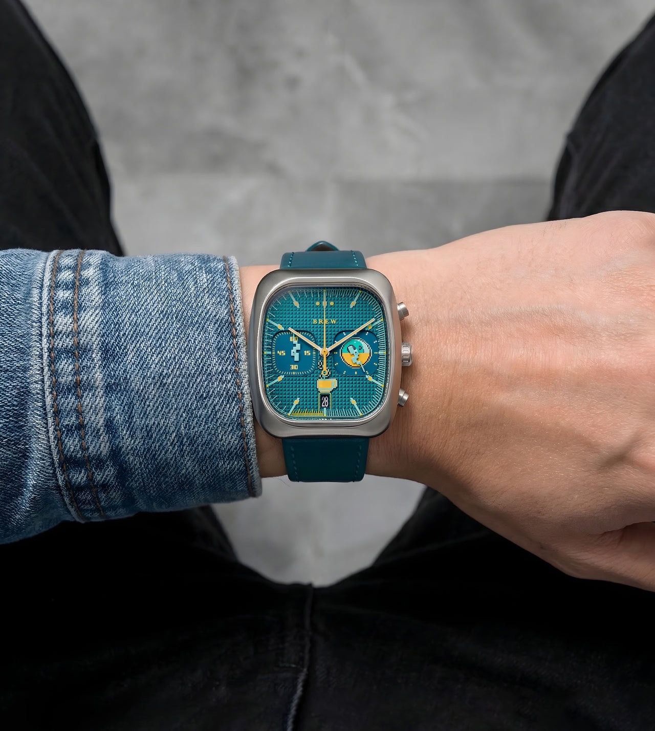 Brew 8-Bit Chronograph: Level Up Your Wrist with Retro Style! — photo 1