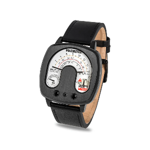 Tokyoflash Voltmeter Watch in Dynamic Mode with needles sweeping
