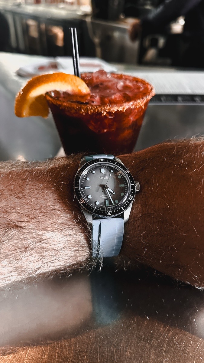 The Oris & A Mezcal Coctail.  👌