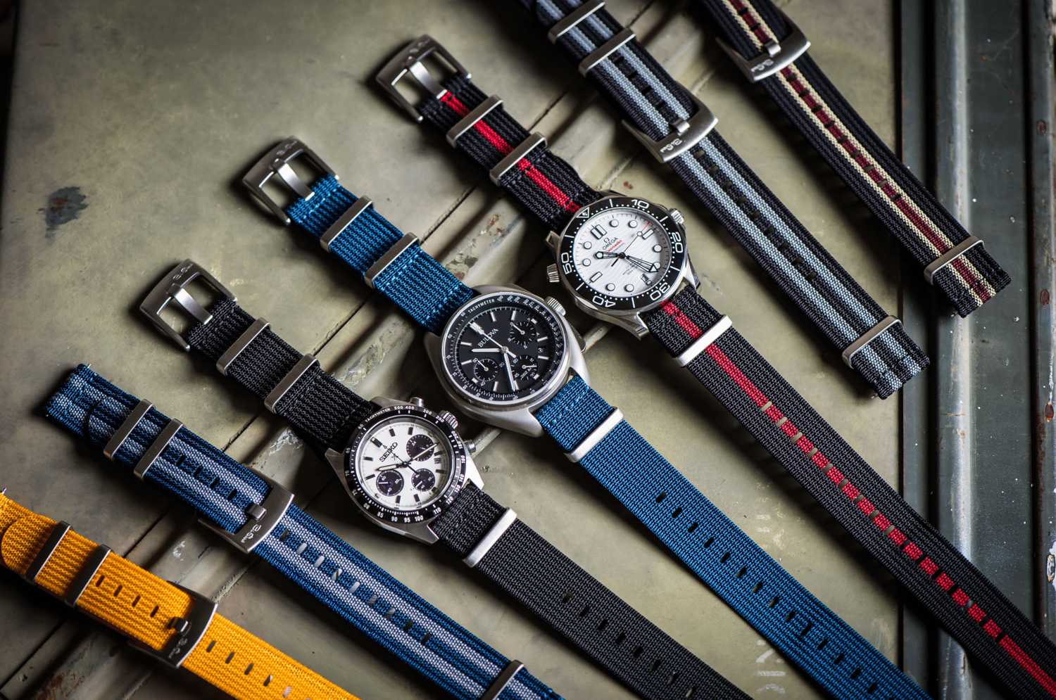 BluShark Ribbed Mako FN: Two-Piece Military Straps | VELOCE — photo 1