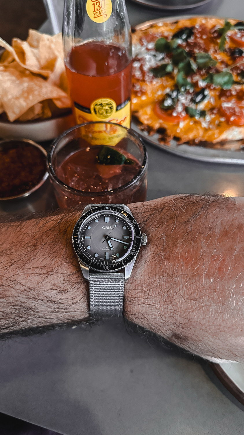 Margaritas, Queso, and that clean Oris. 