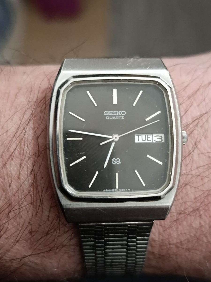 Vintage Seiko SQ TV Dial Style