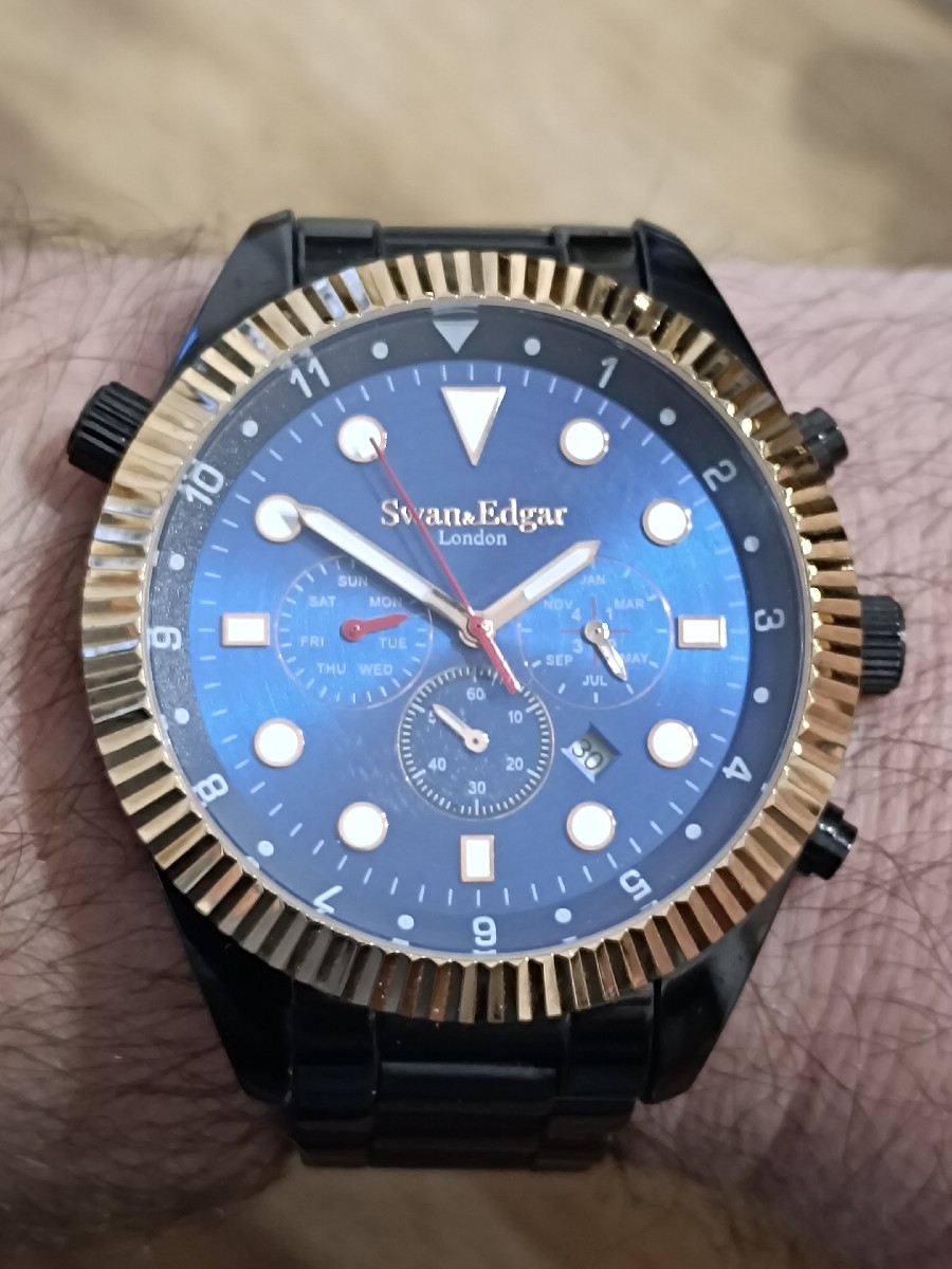 It is chunky and heavy but I still like it! The only thing I don't like it, is the bracelet. For the price point of the watch, it feels really cheap. 