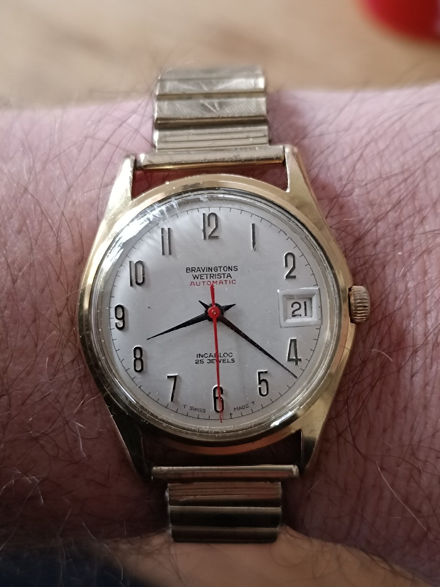 Bravingtons Wetrista Automatic 
Incabloc 
25 Jewels
Swiss Made