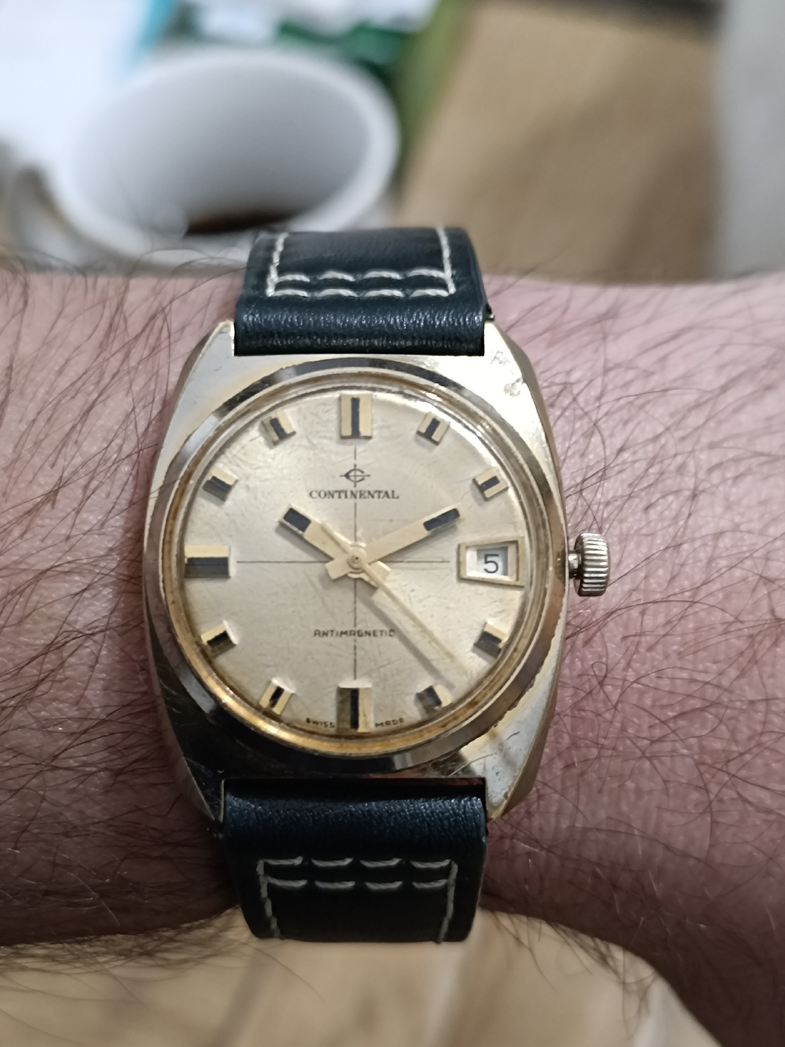 Vintage Continental + AVI-8 donor watch strap