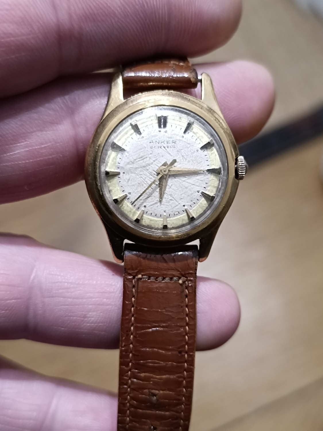 Vintage Anker - a German on the wrist - it's so small that it feels weird. 