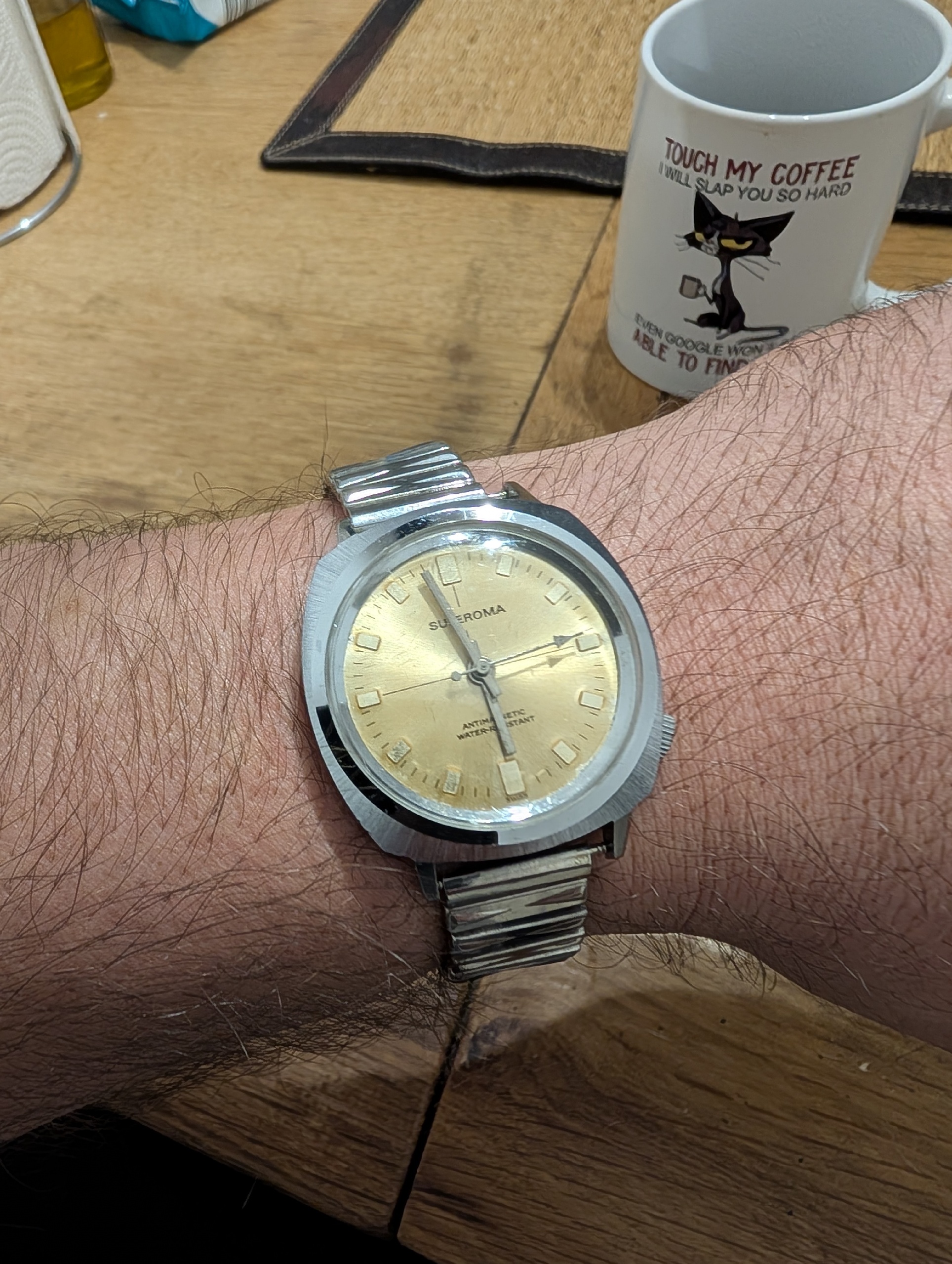 Morning everyone 
Ever found a vintage Swiss watch from a brand that completely disappeared?
In this quick look, we’re checking out a 1970s Superoma manual-wind watch. Featuring a classic cushion case, champagne sunburst dial, and bold crosshair layout, this piece is a prime example of affordable Swiss watchmaking before the Quartz Crisis swept the industry in the 1970s.
Like hundreds of independent regional Swiss makers, Superoma couldn't survive the shift to quartz technology—leaving behind unique, obscure mechanical timepieces for modern vintage enthusiasts to discover.
What’s the most obscure vintage watch in your collection? Let me know in the comments!

#VintageWatch #WatchCollecting #Superoma #Horology #SwissMade #WatchesOfYouTube #Microbrand #RetroStyle