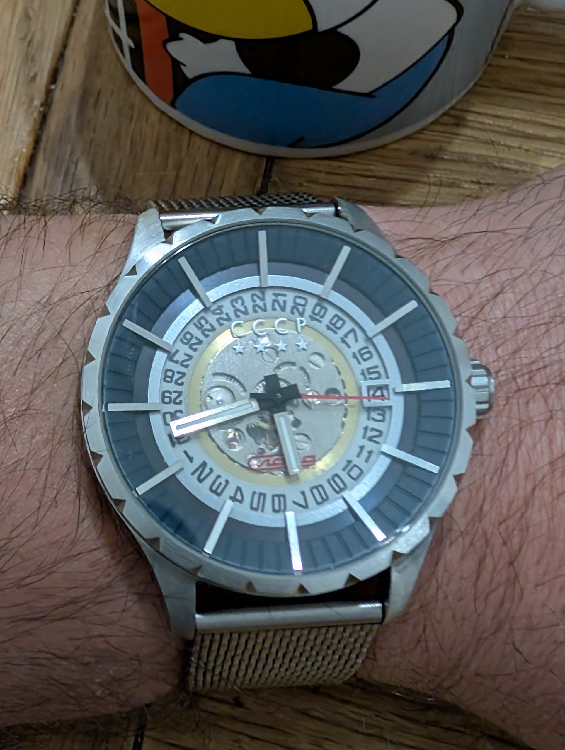 Morning everyone 
A quick look at the CCCP Vlasov Automatic (Ref: CP-7056). Featuring a fully exposed date ring, open-heart skeleton dial, and that signature red exhibition case back.  
Is this budget piece worth a spot in the watch box, or is it a pass? Drop your thoughts in the comments!


