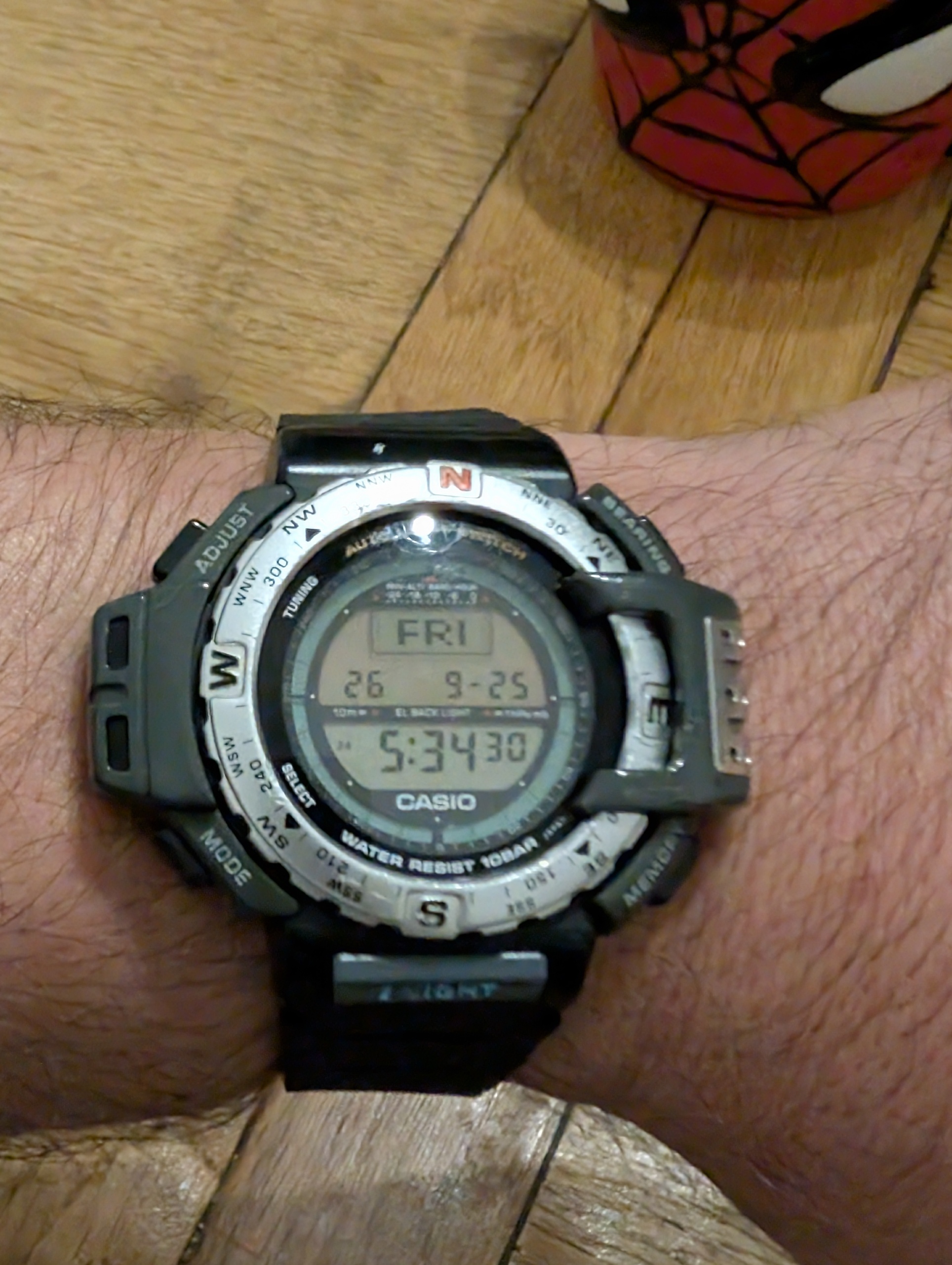 Morning everyone 
90s Casio ProTrek PRT-40: The Ultimate Vintage ABC Watch! ⌚

Checking out the classic 1990s Casio ProTrek PRT-40. Packed with Altimeter, Barometer, Compass sensors, and that iconic 90s EL backlight glow!  

#Casio #ProTrek #VintageCasio #WatchCollector #DigitalWatch #Horology #ArbalexWatches