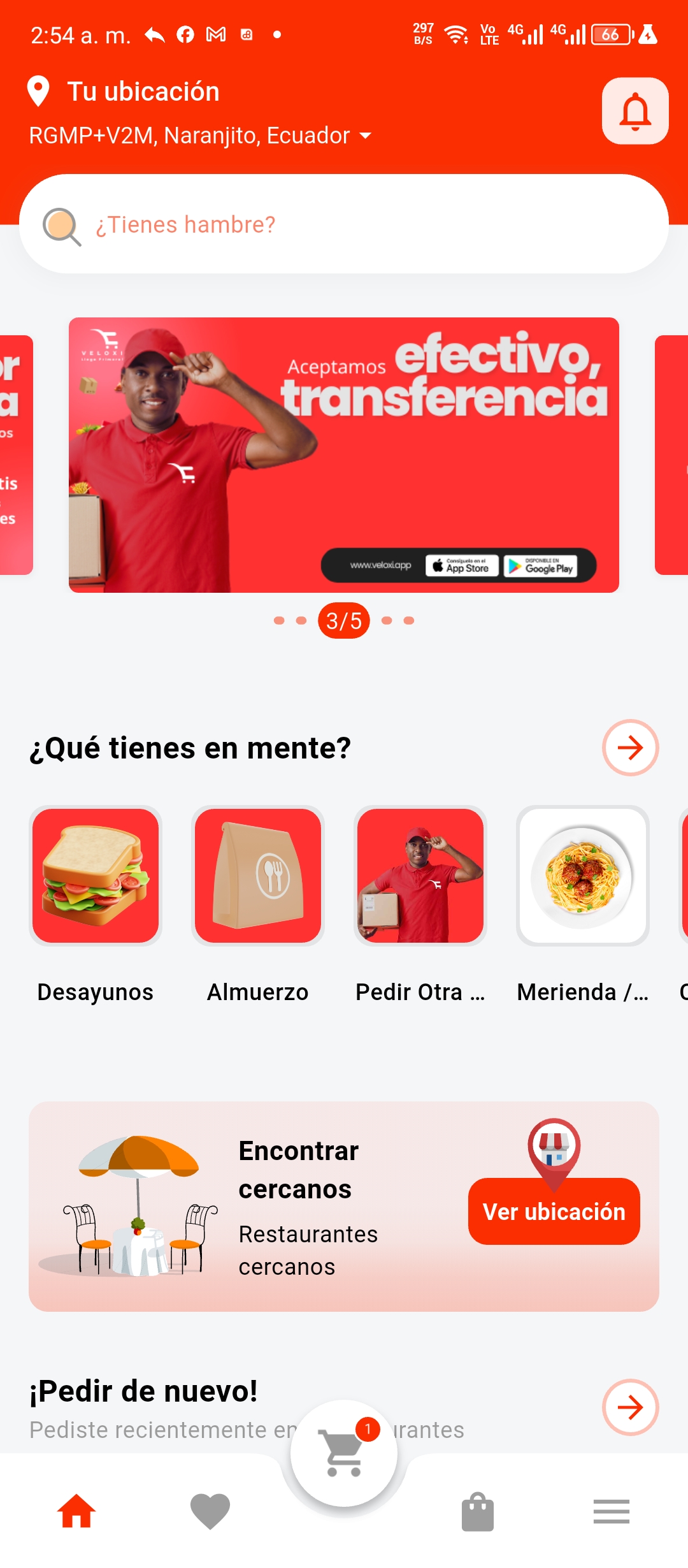 Veloxi App Screenshot