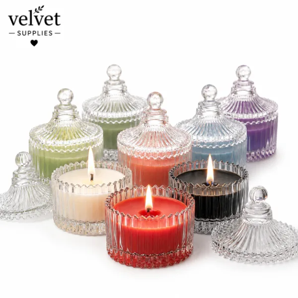 100ML Glass Jar With lid - 6 PCS
