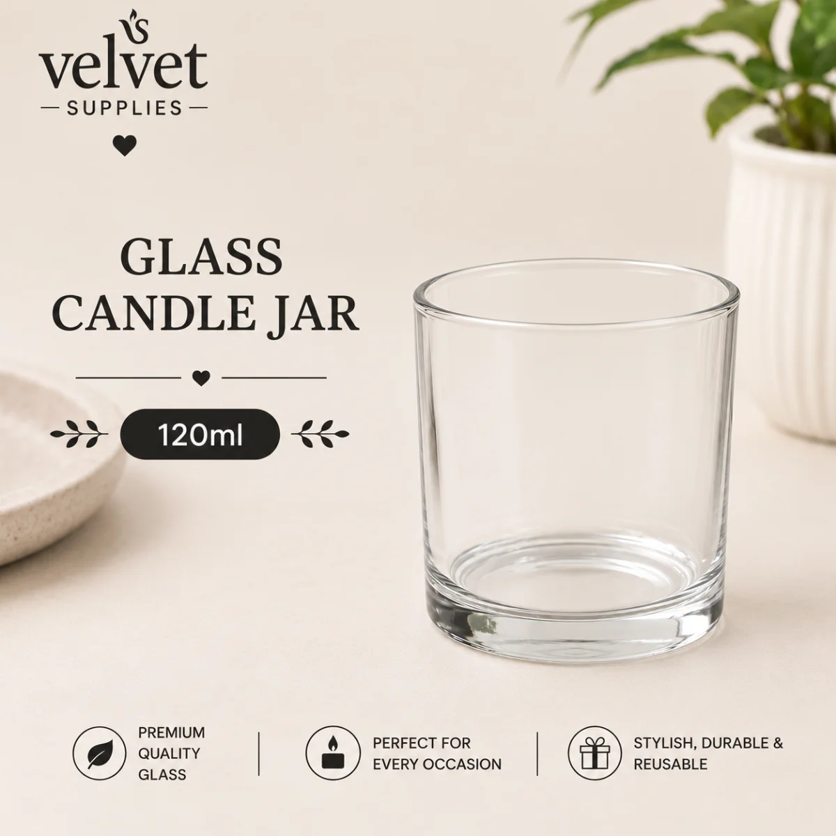 120 Ml Murphy Glass jar