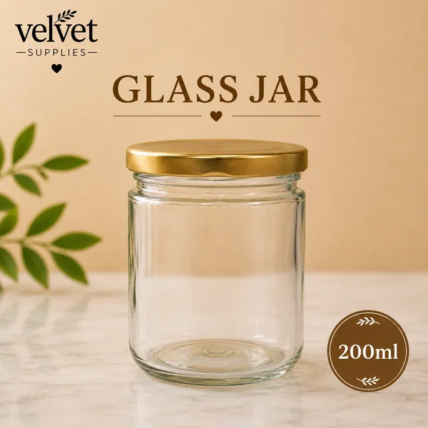 200ML Glass jar 6PCS - 200ML