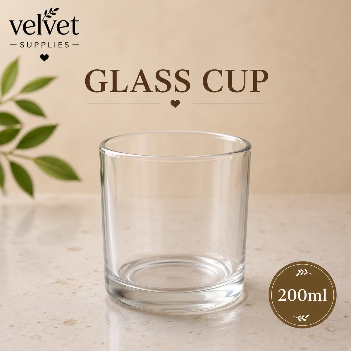 200ML Glass Jar with out lid - 200ML With out lid