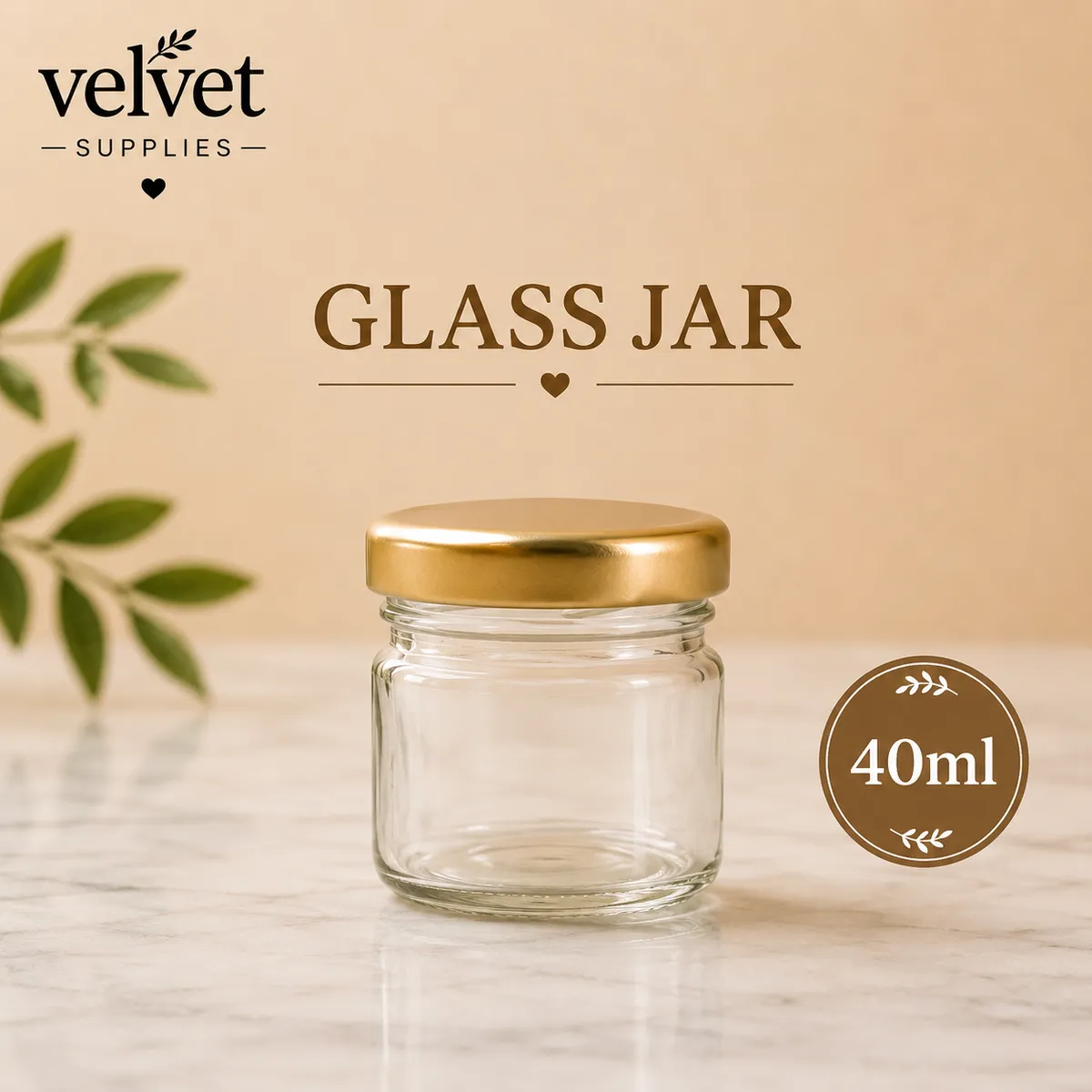 40ML Glass jar 6PCS - Default