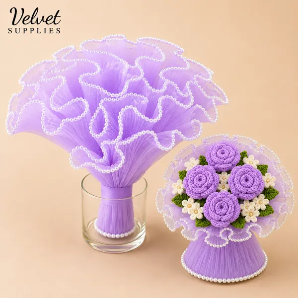 Bouquet Wrapping Net (3.5 Mtr) – Lavender