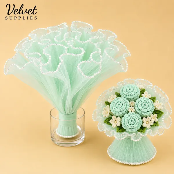 Bouquet Wrapping Net (3.5 Mtr) – Mint