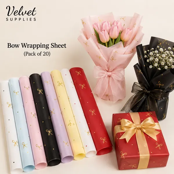 Bow Wrapping Sheet (Pack of 20)