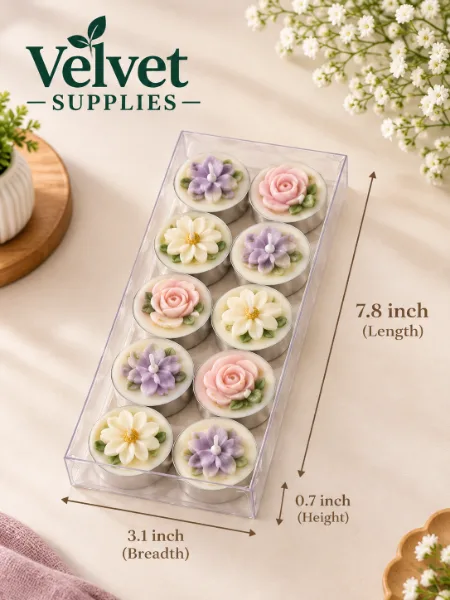 Empty PVC Tealight Box (7.8x3.1x0.7 inch)