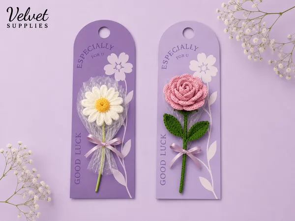 Flower Card Lavender(Pack of 10)