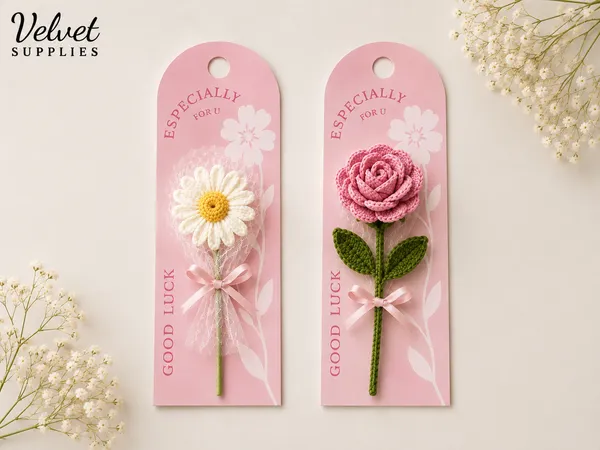 Flower Card Pink (pack of 10)