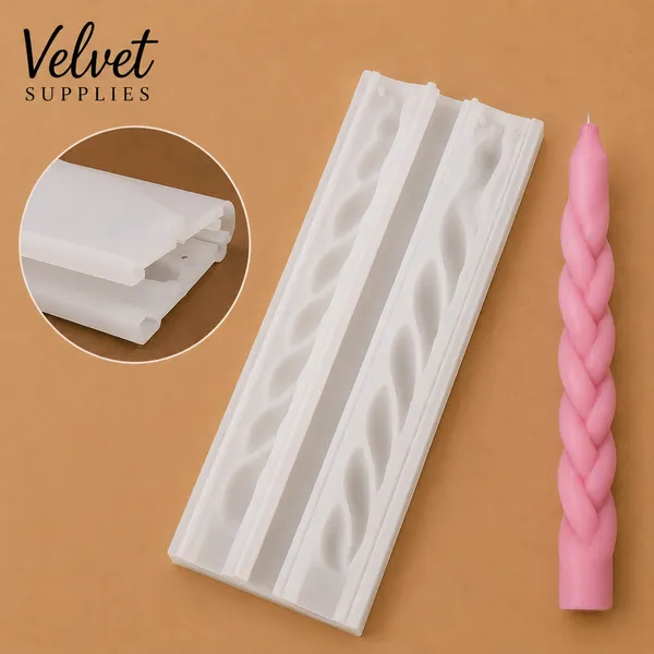 Geometric Spiral Long Pole Candle Mould