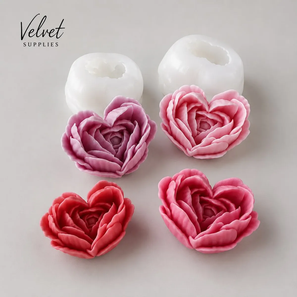 Heart Rose Mould