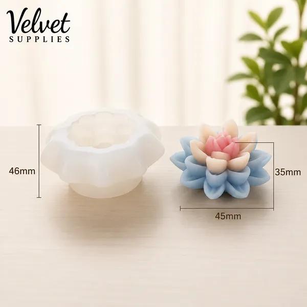 lotus flower Silicone mould