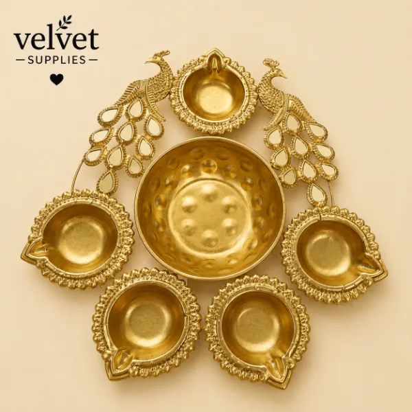 Peacock Urili(5 Diya) - 1 PC