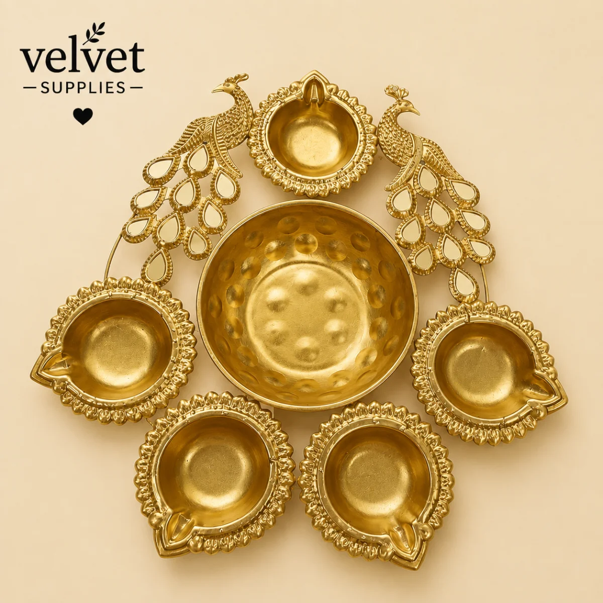 Peacock Urili(5 Diya) - 1 PC